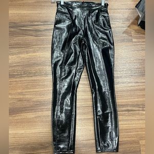Pleather Petite Spanx size small leggings